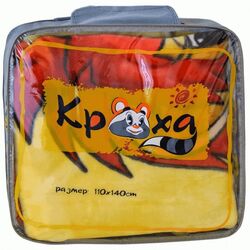 Плед детский в кроватку "Кроха" меховой