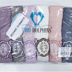 Полотенце лицевое махровое 50x90 Two Dolphins арт.2154