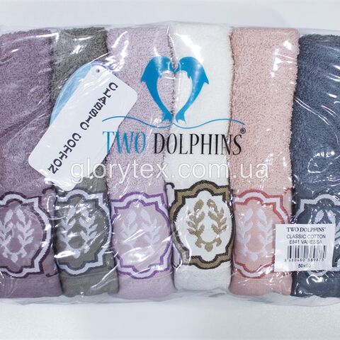 Полотенце лицевое махровое 50x90 Two Dolphins арт.2154