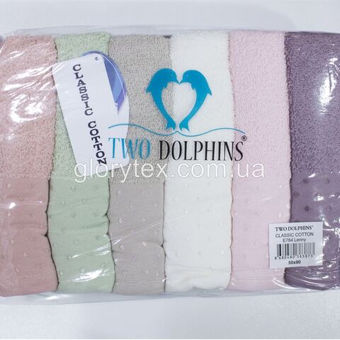 Полотенце лицевое махровое 50x90 Two Dolphins арт.2157